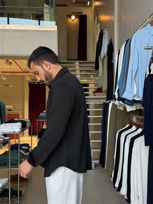 Blas Black Lyocell Gömlek