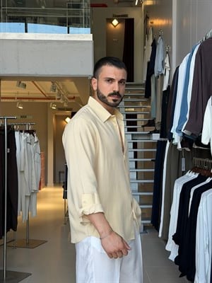 Blas Yellow Lyocell Gömlek