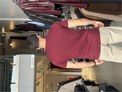 Bob Bordo Basic Muscle Fit Tişört