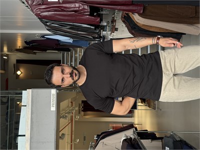 Bob Siyah Basic Muscle Fit Tişört