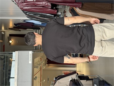 Bob Siyah Basic Muscle Fit Tişört