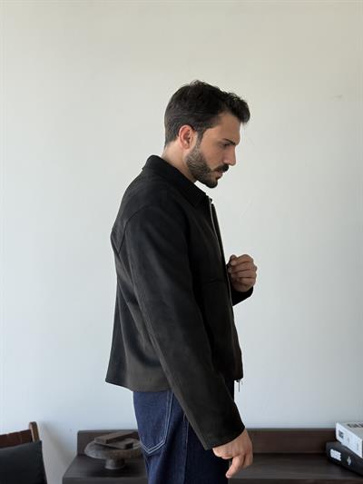 Charles Süet Dokulu Siyah Ceket