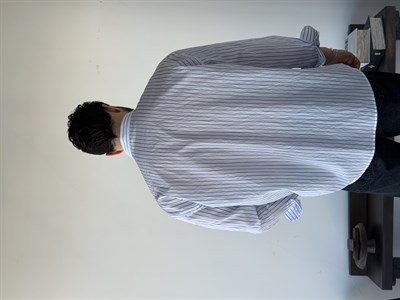 Daily Oversize Beyaz Çizgili Gömlek