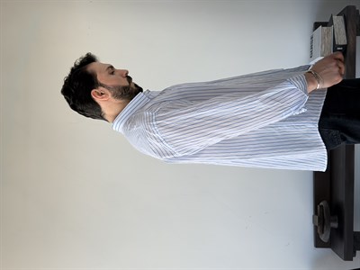 Daily Oversize Beyaz Çizgili Gömlek