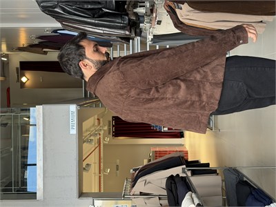 Due Kahverengi Fermuarlı Süet Ceket