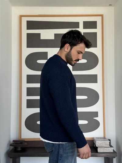 Erwan Örme Lacivert Triko
