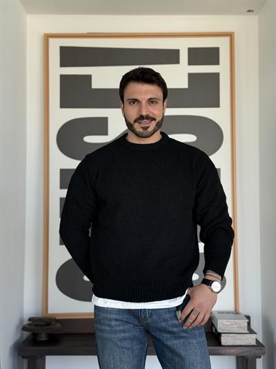 Erwan Örme Siyah Triko