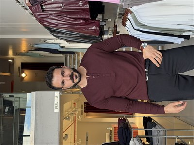 Falk Bordo Henley Yaka Sweat