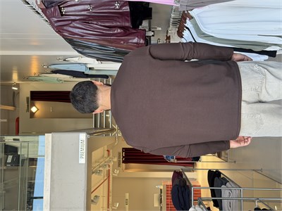 Falk Kahverengi Henley Yaka Sweat