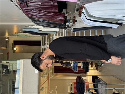 Falk Siyah Henley Yaka  Sweat