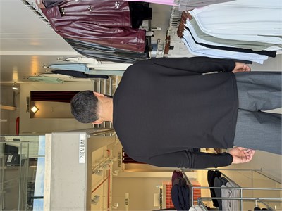 Falk Siyah Henley Yaka  Sweat