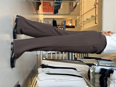 Flare Twill Kahverengi Pantolon
