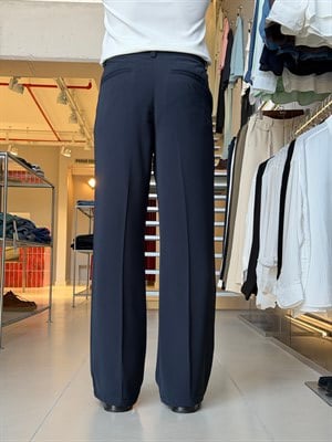 Flare Twill Lacivert Pantolon