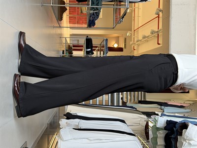 Flare Twill Siyah Pantolon