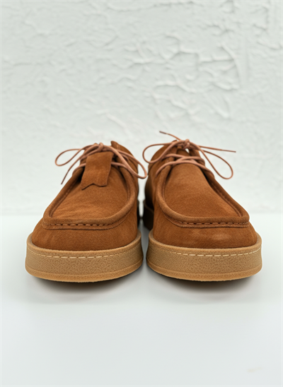 Handmade Casual Taba Süet Ayakkabı