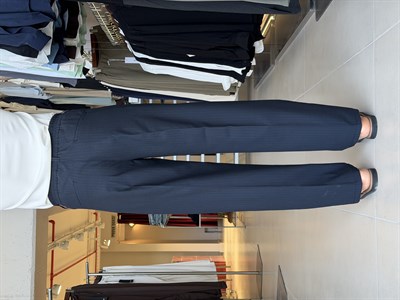 Jaguar Çizgili Lacivert Baggy Pantolon