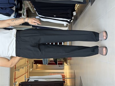 Jaguar Çizgili Siyah Baggy Pantolon