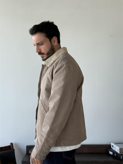 Jeanova Kahve Denim Ceket/Mont