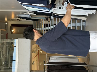 Jos Navy Blue Lyocell Gömlek