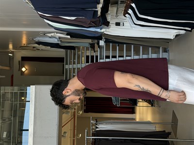 Khaled Burgundy Tişört