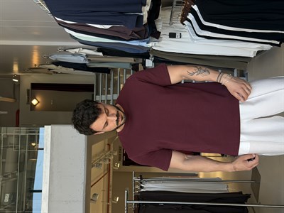 Khaled Burgundy Tişört
