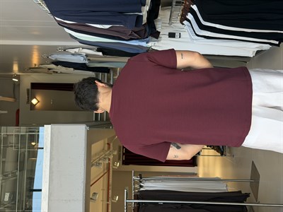 Khaled Burgundy Tişört