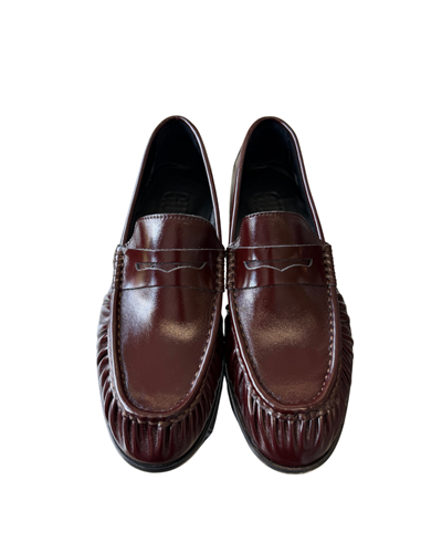 Kiltie Penny Bordo Loafer