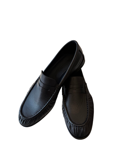 Kiltie Penny Mat Siyah Loafer