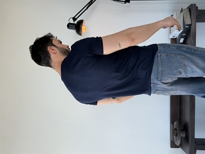 Knit Modal Henley Lacivert Tişört