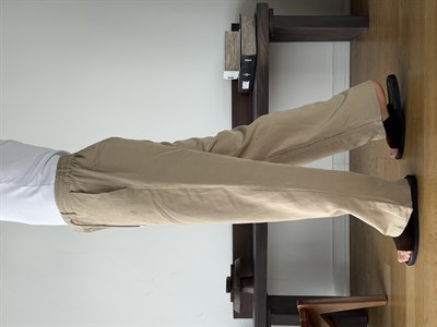Levin Linen / Tensel Bej Baggy Pantolon