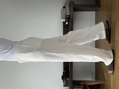 Levin Linen / Tensel Ekru Baggy Pantolon