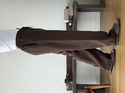 Levin Linen / Tensel Kahve Baggy Pantolon