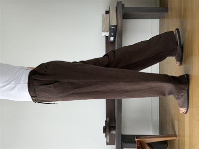 Levin Linen / Tensel Kahve Baggy Pantolon