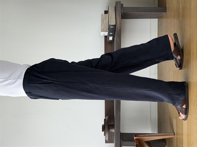 Levin Linen / Tensel Lacivert Baggy Pantolon