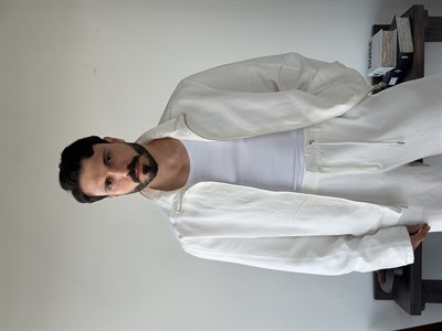 Levin Linen / Tensel Beyaz Ceket