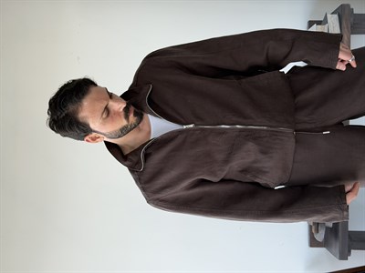 Levin Linen / Tensel Kahverengi Ceket