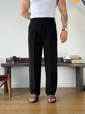 Linda Double Siyah Baggy Pantolon