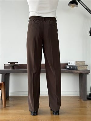Twill BRrown Baggy Pantolon