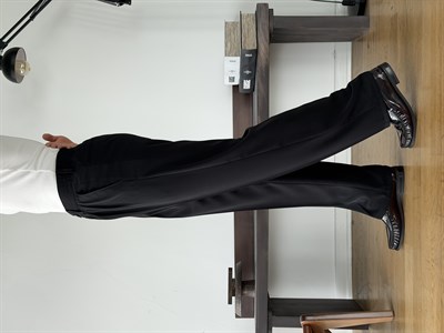 Twill Black Baggy Pantolon