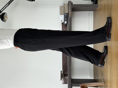 Twill Black Baggy Pantolon