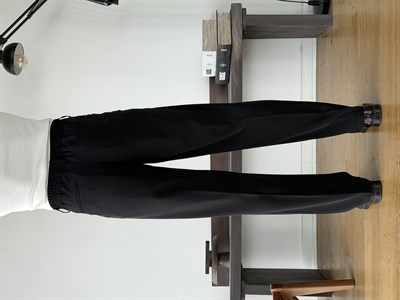 Twill Black Baggy Pantolon