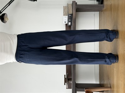 Linora Lacivert Viscon Keten Baggy Pantolon 