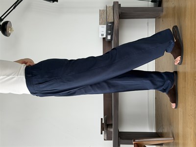 Linora Lacivert Viscon Keten Baggy Pantolon 