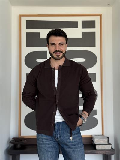 Liora Örme Kahve Hırka