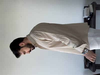 Lorenti Linen Karışımlı Bej Gömlek
