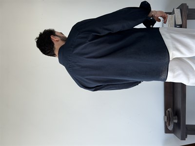 Lorenti Linen Karışımlı Lacivert Gömlek