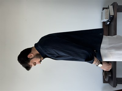 Lorenti Linen Karışımlı Lacivert Gömlek