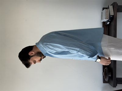 Lorenti Linen Karışımlı Mavi Gömlek