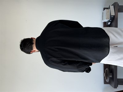 Lorenti Linen Karışımlı Siyah Gömlek
