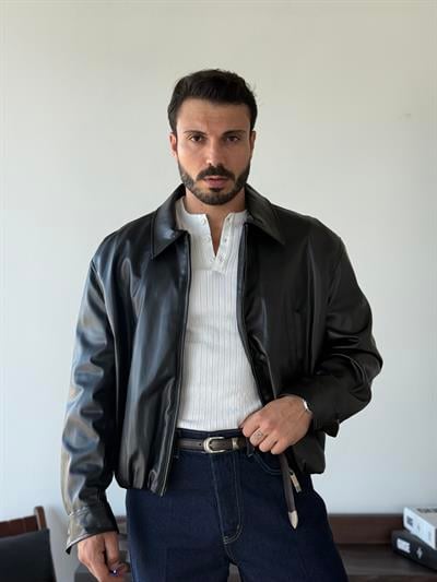 Lucca Bomber Deri Ceket